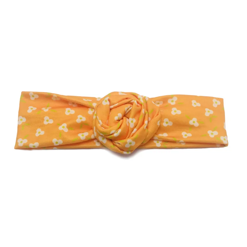 Infant Baby Round Knot bows Headband Cotton Donuts Turban Headband Baby Girls Hair Bow Headbands Children Headdress 30pcs/lot