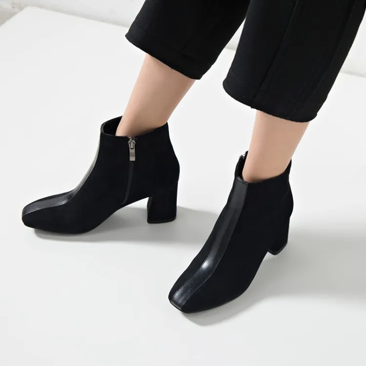 

Big Size 9 10 11 12 boots women shoes ankle boots for women ladies boots shoes woman winter Spell color waterproof table