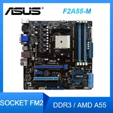 ASUS-Placa base con enchufe de F2A55-M, Placa base con DDR3 RAM, compatible con AMD AthlonX4 760K CPU PCI-E 2,0 AMD A55, USB3.0, uATX, Placa