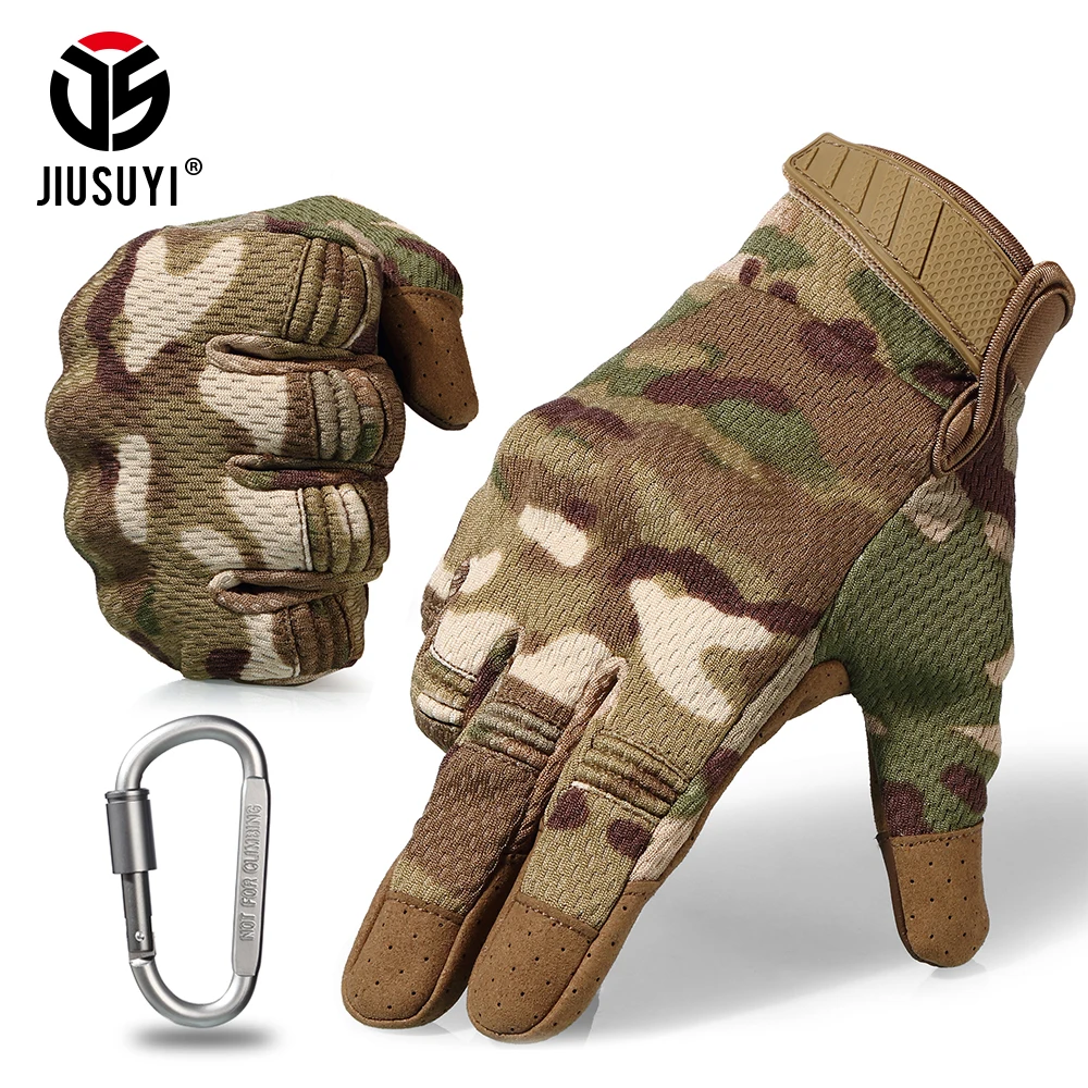 Online Pantalla táctil táctica guantes de dedo completo militar Paintball disparo Airsoft ligero transpirable protección dura nudillos