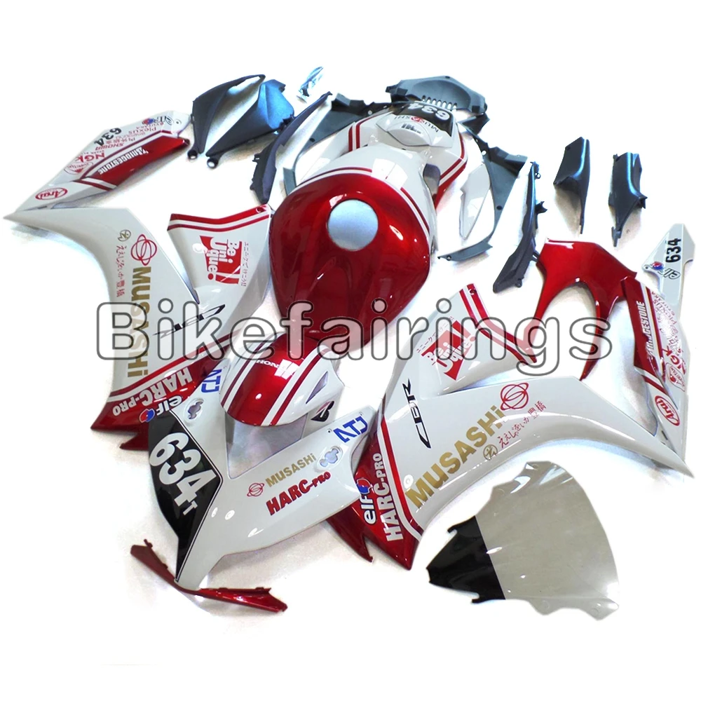 Впрыск полный комплект обтекателя для Honda CBR1000RR 2012 2013 CBR 1000 RR ABS пластиковый мотоциклетный кузов-глянцевый белый красный