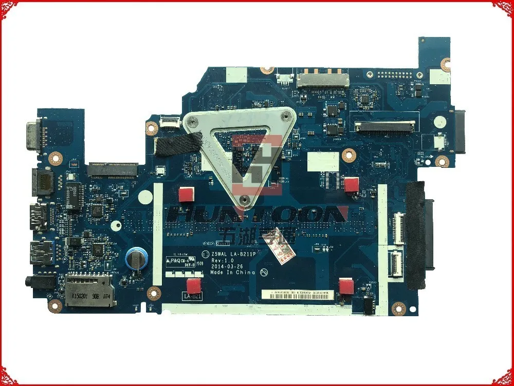 Высокое качество NBMNY11001 для acer Aspire E5-511 Материнская плата ноутбука Z5WAL LA-B211P SR1YJ N2840 DDR3L тестирование