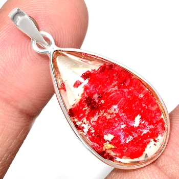 

Genuine LODOLITE Pendant 925 Sterling Silver, Total Length : 40.5 mm, AP6982