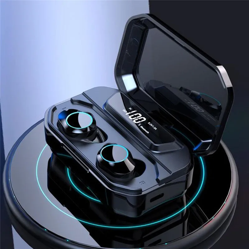G02 TWS 5,0 стерео Bluetooth наушники беспроводные наушники 3300 мАч IPX7 водонепроницаемые Bluetooth наушники Спортивная гарнитура сенсорная