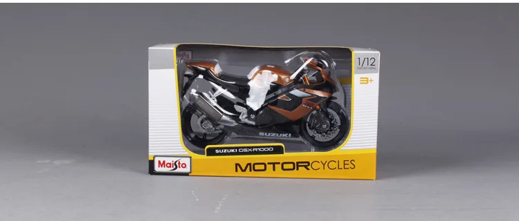 1 чем 12 Maisto Suzuki GSXR600 модель сплава модель мотоцикла модель автомобиля украшение