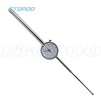 

0-100mm Range 0.01mm Grad Dial Indicator White Dial 0-100 Reading large indicator gauge Measuring Instruments Accessories