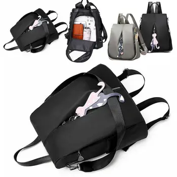 

Fashion Women Waterproof Oxford Cloth Travel Backpack Double Shoulder US
