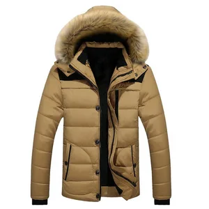 Image 3 - 新しい冬のジャケットの男性ブランドファッションカジュアルスリム厚く暖かいメンズコートパーカーフード付きロングオーバーコート男性服