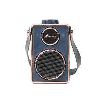 

Portable Mini Bluetooth Subwoofer Cute Durable Sound Speaker Retro Wireless Stereo Soundbox 8.1 X 6.6 X 5.5CM