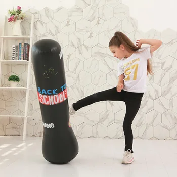 

Punching Bag Inflatable Boxing Sandbag Free-standing Boxing Fitness Exercising Release Stress Toy for Adult Children