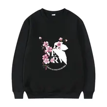 

Hot New Japan Anime Rei Ayanami Graphics Print Sweatshirt Men Women Black Casual Sweatshirts Unisex Cartoon Manga Style Pullover