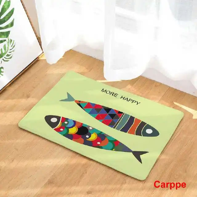 2287-5 CAMMITEVER мультфильм ковер с изображением рыбок гостиная подкладка для кофейного столика Коврик для прихожей Противоскользящий коврик для ванной комнаты - Цвет: 2287-5