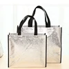 Foldable Laser Shopping Bag Reusable Eco-friendly Tote Waterproof Fabric Non-woven Bag Large Capacity Travel Storage Bag 4