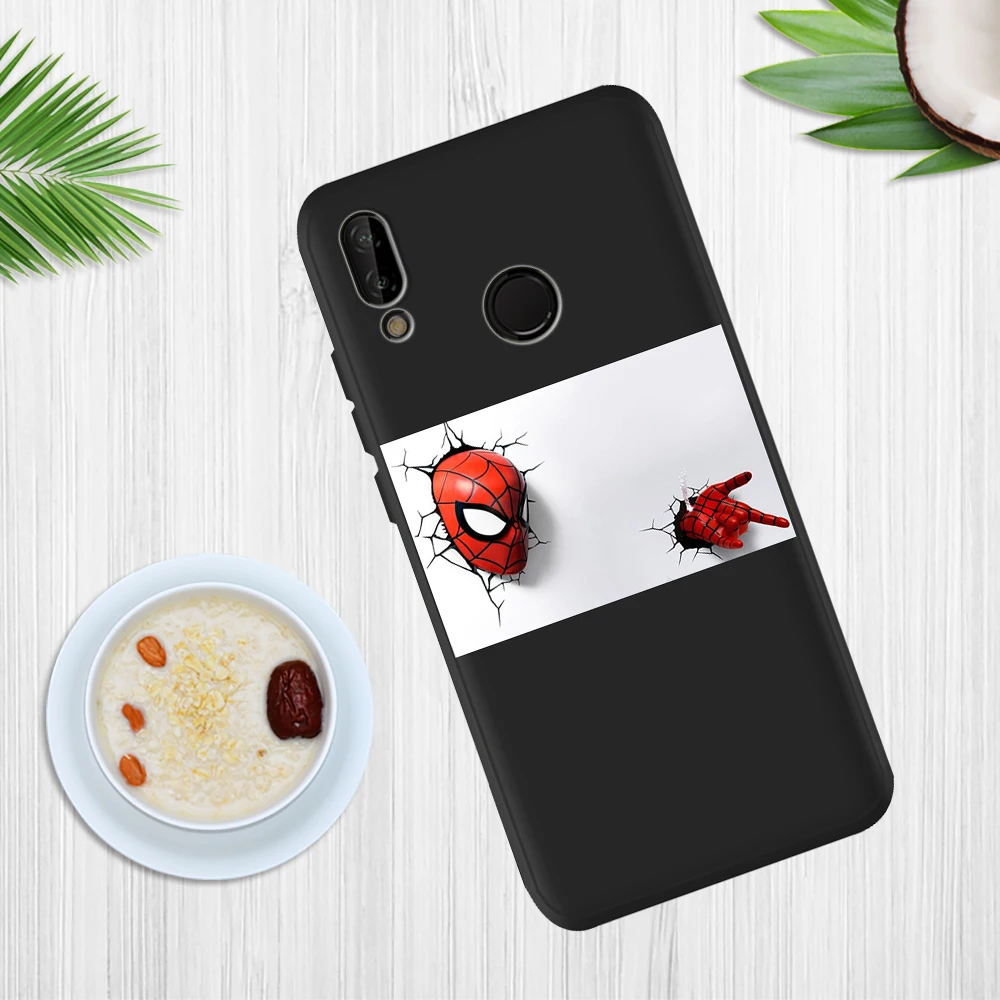 С героями комиксов Марвел, с принтом в виде Человека-паука, huawei P8 P10 P20 P30 Коврики 10 20 Honor 8 8X 9X 8C 9 V20 30 10 Lite Plus Pro Чехол для телефона чехол coque из мягкой кожи - Цвет: H0681