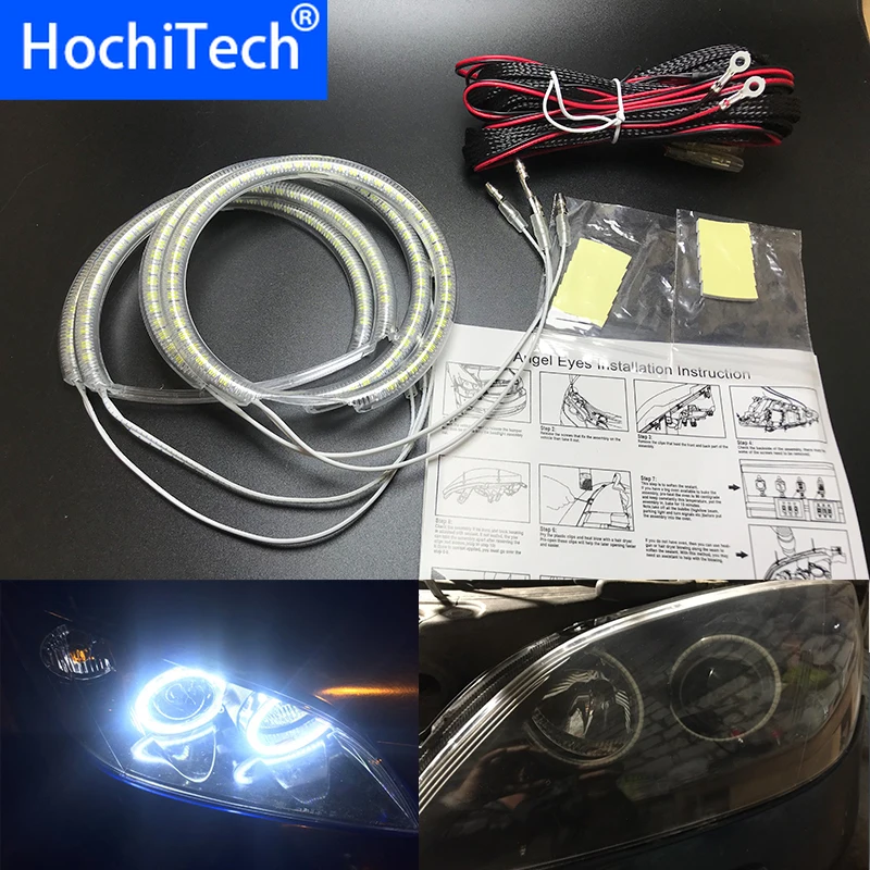 

for Mazda 3 mazda3 2002 2003 2004 2005 2006 2007 Ultra bright SMD white LED angel eyes 2600LM 12V halo ring kit day light