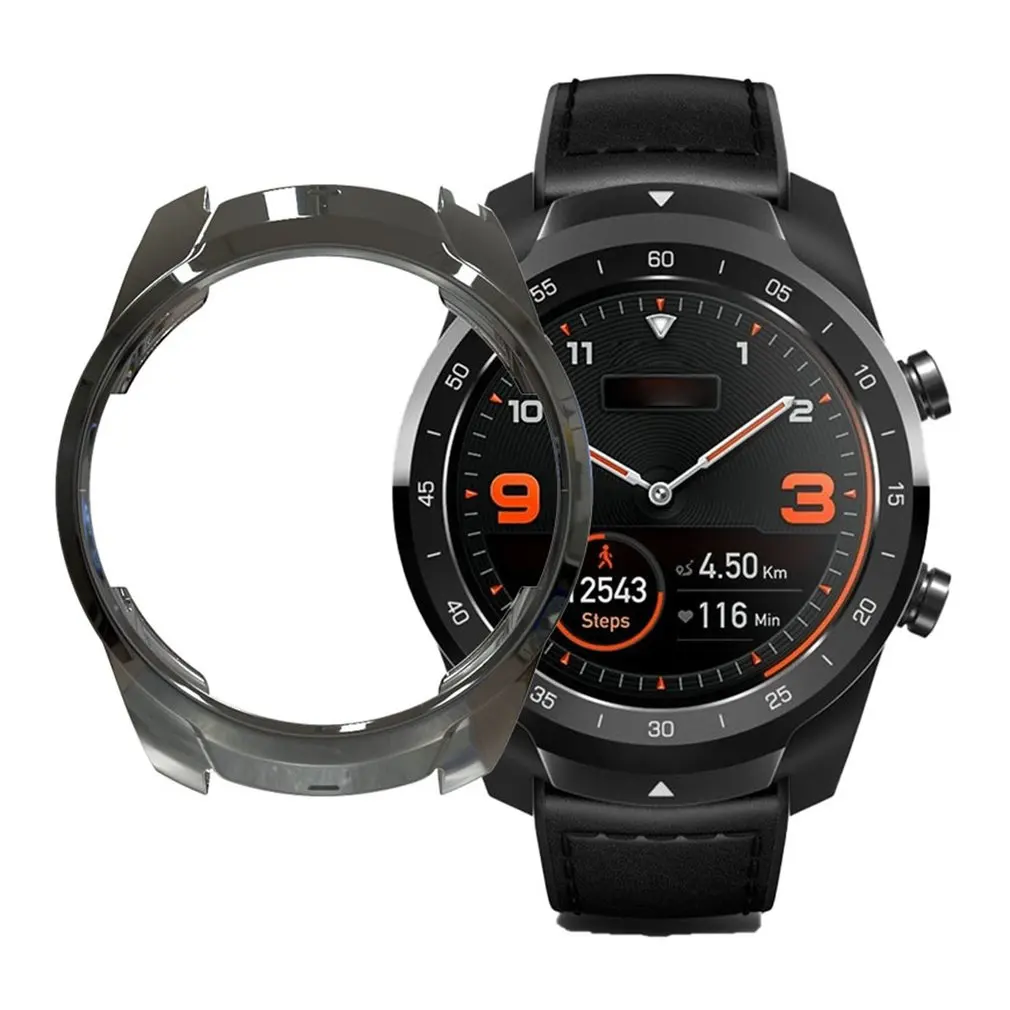 Для Ticwatch Pro Смарт-часы с покрытием ТПУ полый Чехол ударопрочный защитный чехол для часов