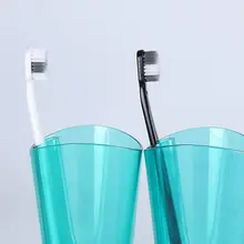 4 шт./компл. Простой Пара Семья Зубная щётка черный, белый цвет мягкие щетинки зубной Щетки Бытовые! Профессиональное Стоматологическое Уход за полостью рта зубные щетки для взрослых