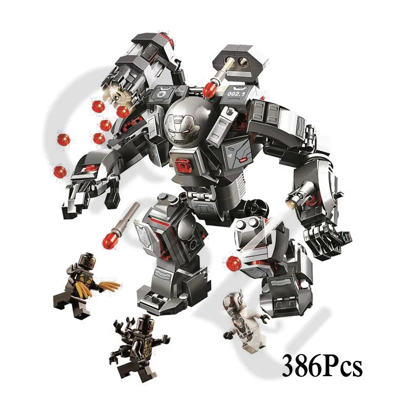 Новые Супергерои Marvel Avengers 4 подходят для MOC 76131 76124 76125 76126 фигурки для торжеств строительные блоки кирпичи игрушки подарки - Цвет: 386Pcs No Box