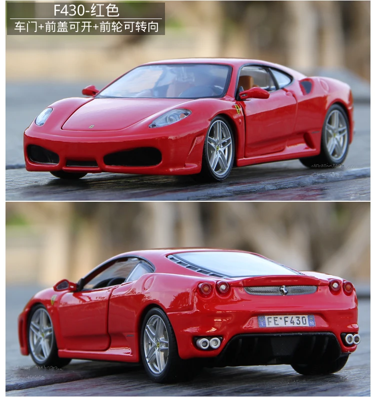 Bburago 1:24 Ferrari 458, красная модель автомобиля, литая под давлением металлическая модель, детская игрушка, подарок бойфренду, коллекция автомобилей из искусственного сплава