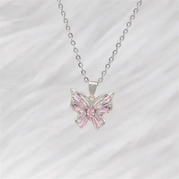 

2020 New Style Butterfly Pendant Elegant Versatile Butterfly Necklace Choker