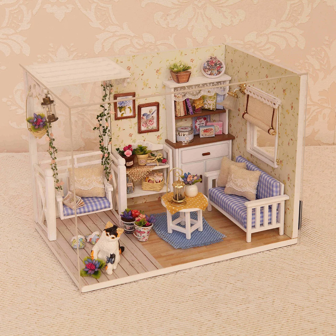 Интересный домик дневник котенка 3D Сборка DIY бытовой креативный набор "дом"