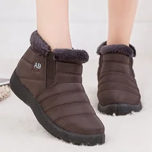Г. Новые зимние ботинки Плюшевые Теплые ботильоны водонепроницаемые женские ботинки женская зимняя обувь женские ботинки, большие размеры 43, Botas Mujer