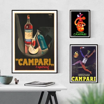 

Campari Print Vintage Drinks Advert Poster Canvas Painting Print Home Decor No Frame