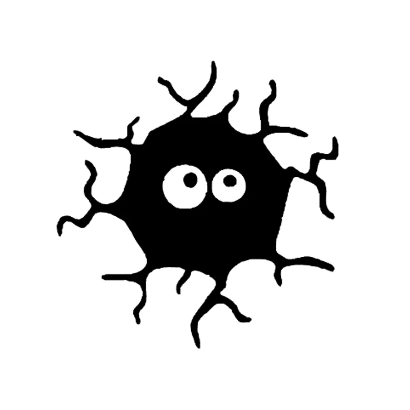 

13.2*13.5CM Interesting Crack In Eyes Joke Car Sticker High Quality Decor Vinyl Graphic C12-0570