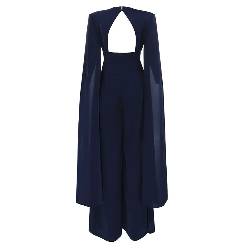 Summer Women Holiday Casual Jumpsuits Fashion Ladies Solid Bodysuit Wide Leg Loose Long Pants Trousers Overalls