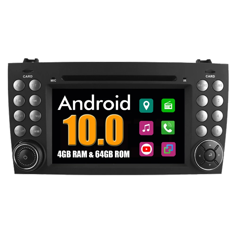 RoverOne Android 10 Автомобиль Радио DVD GPS Bluetooth для Mercedes Benz W171 R171 SLK55 SLK200 SLK230 SLK250 SLK280 SLK300