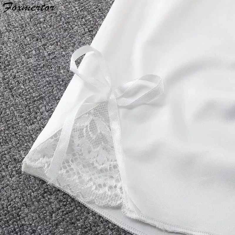 de Seda Das Mulheres Praia повседневные Черные белые кружевные шорты Moda de Alta Cintura Fina фитнес плюс размер