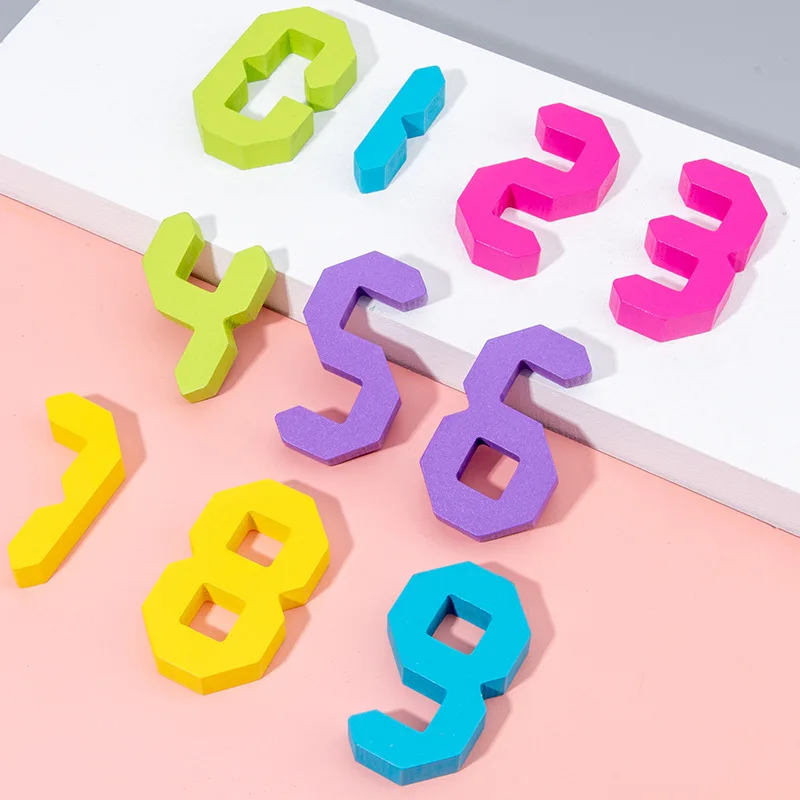 Children Montessori Toys Tetris Variety Block Intellectual Building Blocks Creative Digital Puzzle Early Educational Toys Gifts