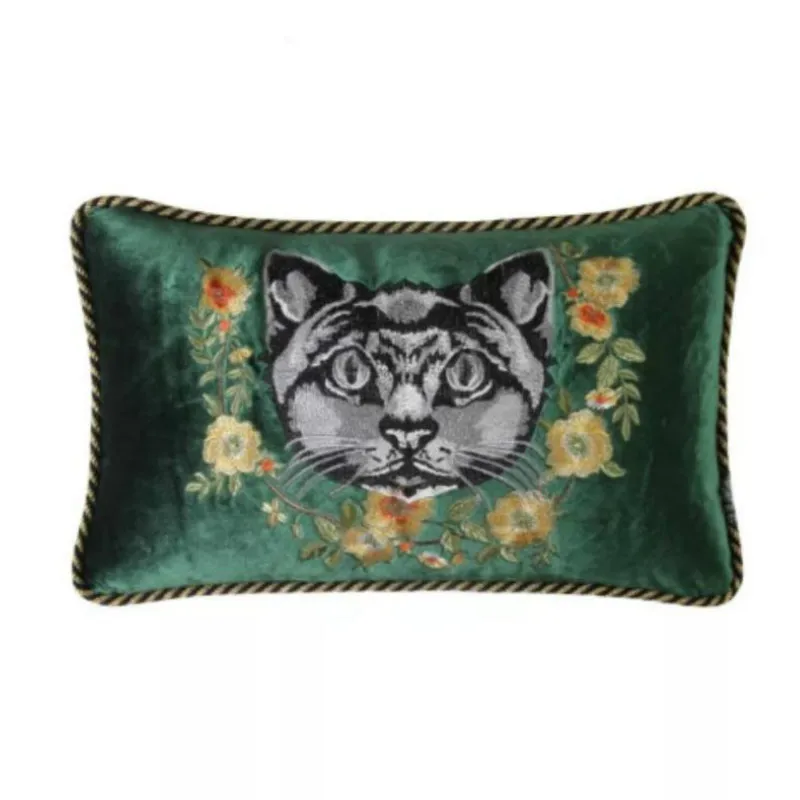 Home Decor Embroidered Handmade Pillow Case Luxury European Decorative Sofa Throw *women Velvet Cushion Cover Palace Style | Дом и сад