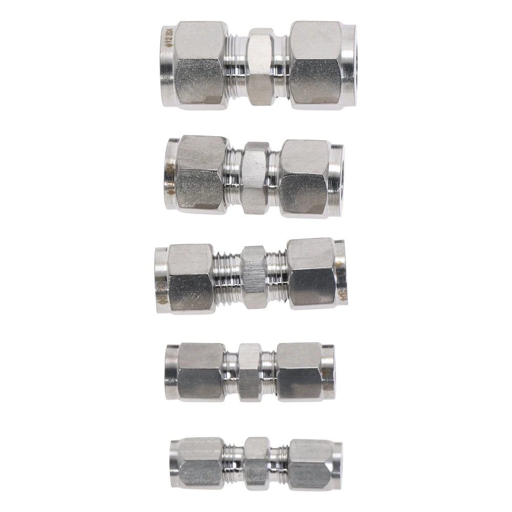304 Нержавеющая сталь трубы и два Ferrule трубы фитинги 1/8 ''1/4'' 3/8 ''1/2'' 3 мм 4 мм 6 мм 8 мм 10 мм 12 мм
