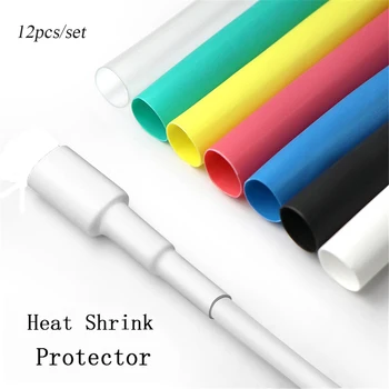 

12pcs USB Charger Cord Wire Organizer Heat Shrink Tube Sleeve Cable Protector Tube Saver Cover for iPad iPhone Universal Repair