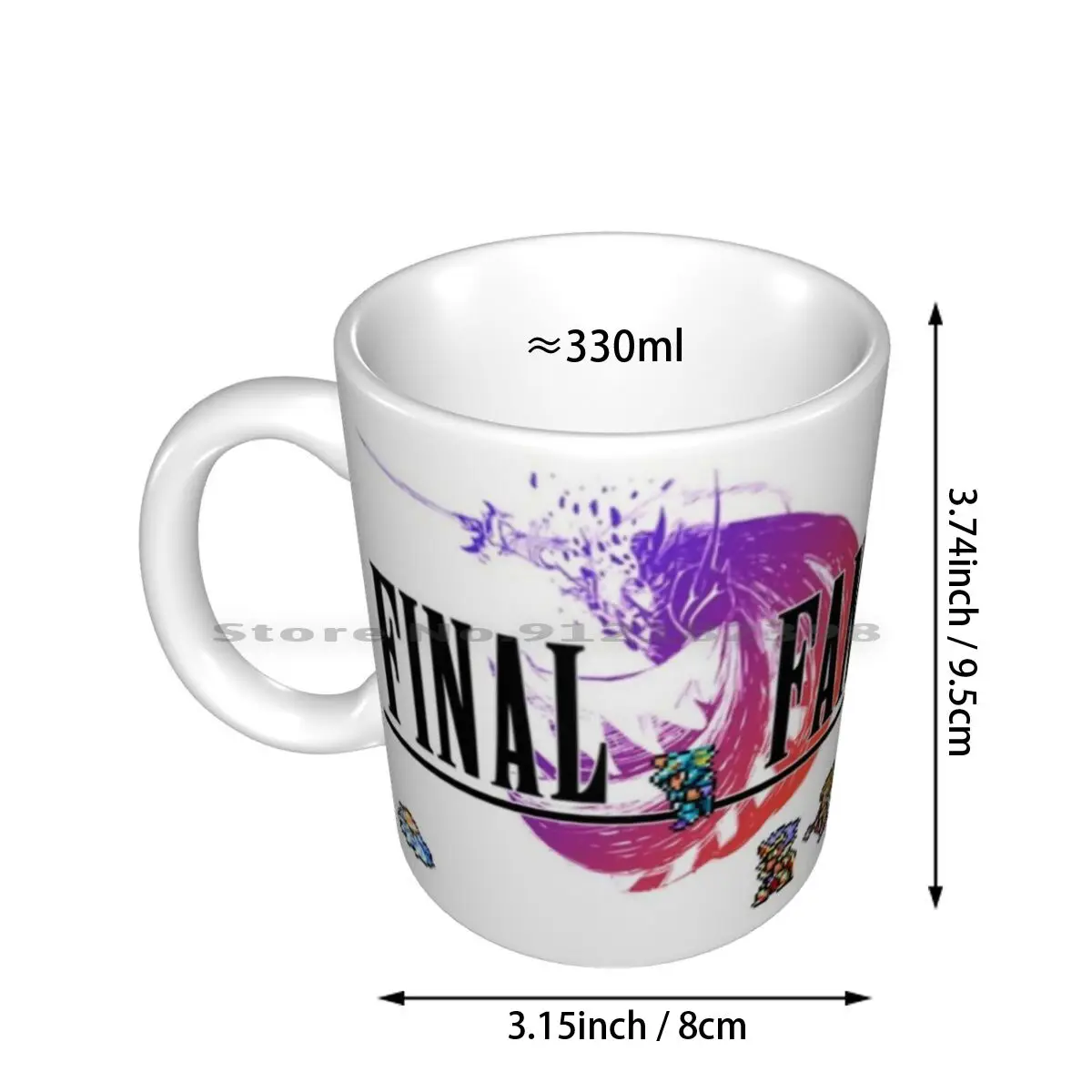 最終的なファンタジー4セラミックコーヒーマグ,Androfuliv,コーヒー