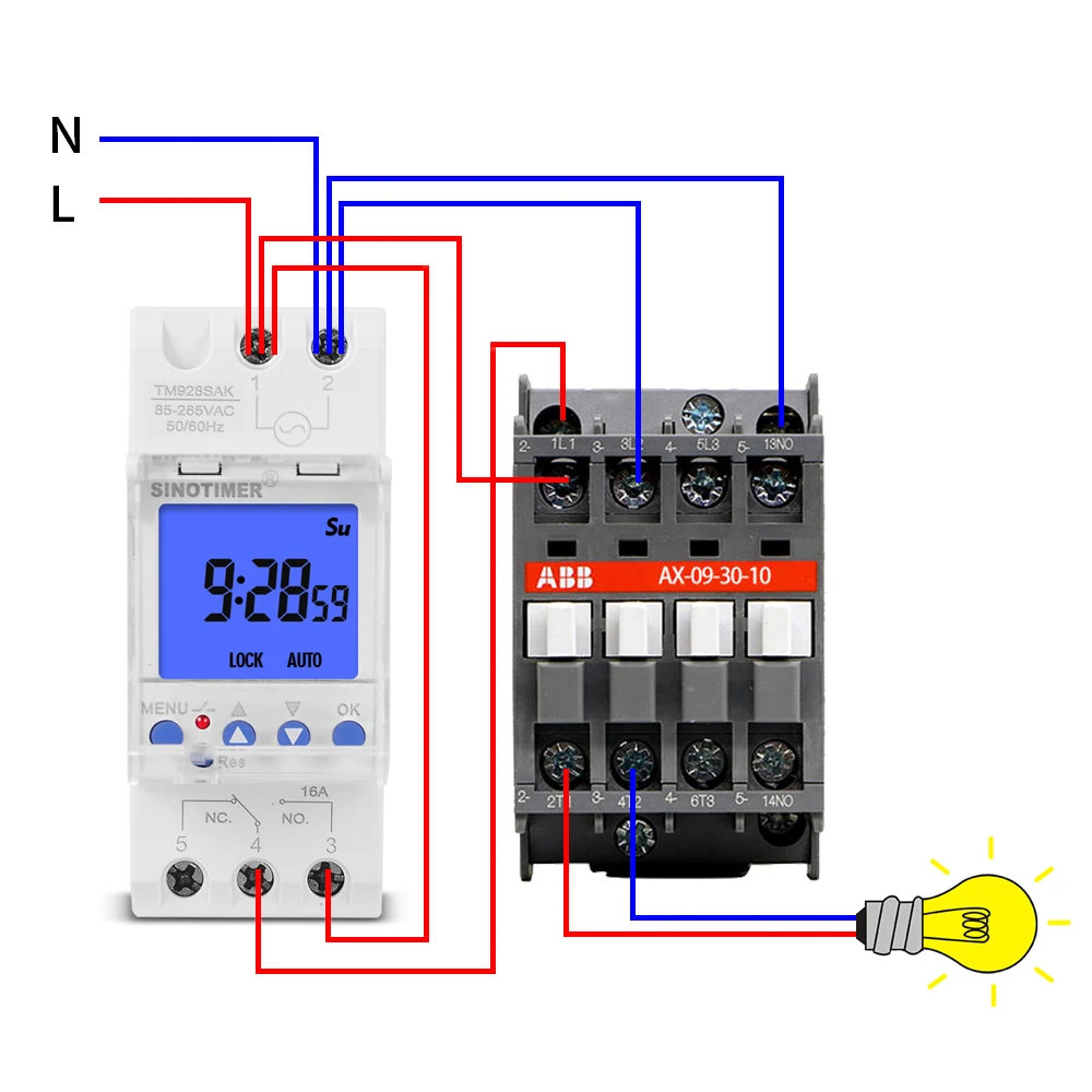 doméstico hd display lcd tempo relé módulo