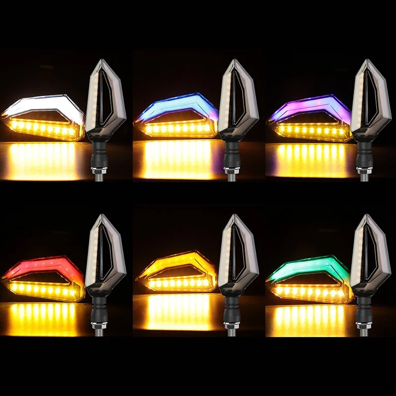 2 шт. 12 В Универсальный мотоцикл 12LED световые указатели поворота Янтарный мигалка светильник мигалки светильник ing аксессуары для мотоциклов