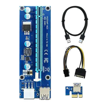 

USB3.0 6pin 1-16x PCI-E Express Adapter Power Cable Extender Riser Card R20