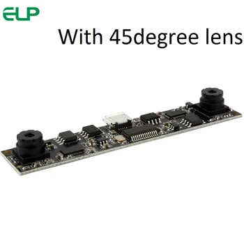 

ELP Free driver 720P OV9712 UVC 60 degree dual lens Omnivsion stereo binocular camera USB for Biometric Retina analyze