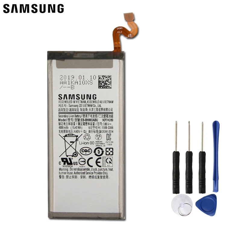 Samsung сменный аккумулятор EB-BN965ABU для samsung Galaxy Note9 Note 9 SM-N9600 N9600 подлинный аккумулятор 4000 мАч
