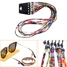 5 шт. красочные хлопковые солнцезащитные очки ремешок очки с цепочкой шнур цепочка для очков для чтения Держатель шнура шеи шнур очки ожерелье