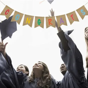 

2020 Graduation Ceremony Party Decorations Colorful Letters Graduation Congratulations Banner Party Decorations