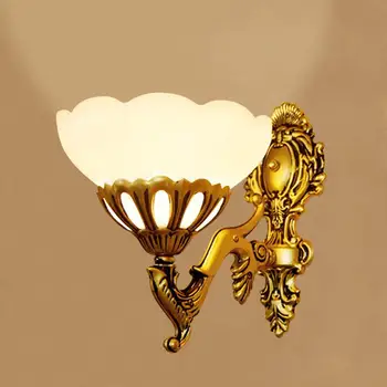 

New European style retro rural bedroom bedside corridor aisle staircase simple wall lamp