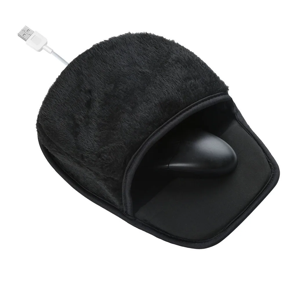 Прямая поставка, новинка, модный Лидер продаж, USB Коврик для мыши с подогревом, коврик для мыши, грелка для рук с ремешком на руку, Теплый Зимний Розовый Повседневный#1219