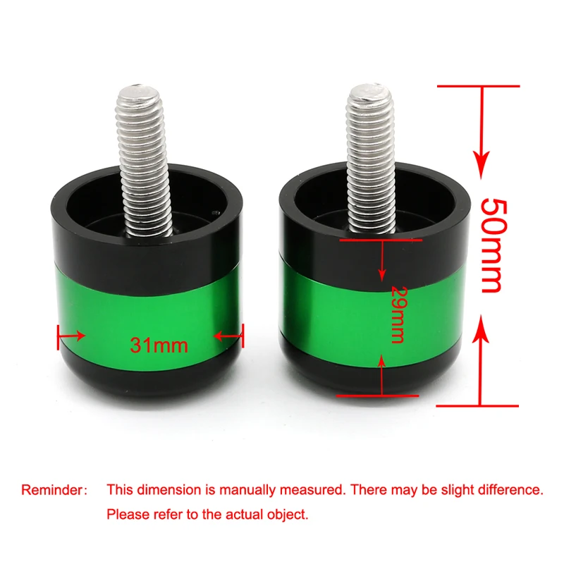 For Kawasaki Ninja 1000 Z1000S/SX Ninja 900 ZZR600 ZX-6R ZX7R ZX9R ZX-10R ZX-14 ZX12R ER5 Handlebar End Cover Grip Bar End Plugs 5