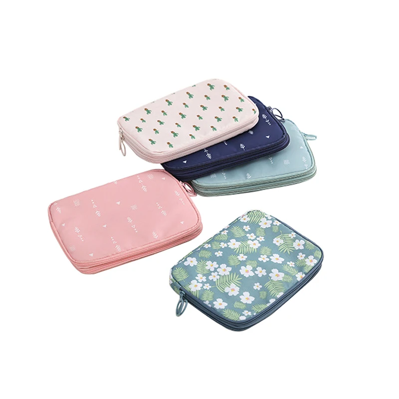 Cartera de pasaporte de viaje impermeable multiusos de marca utilizada para guardar pasaporte, tarjeta de identificación, Cable de datos del cargador, Cosméticos de billetes, Etc