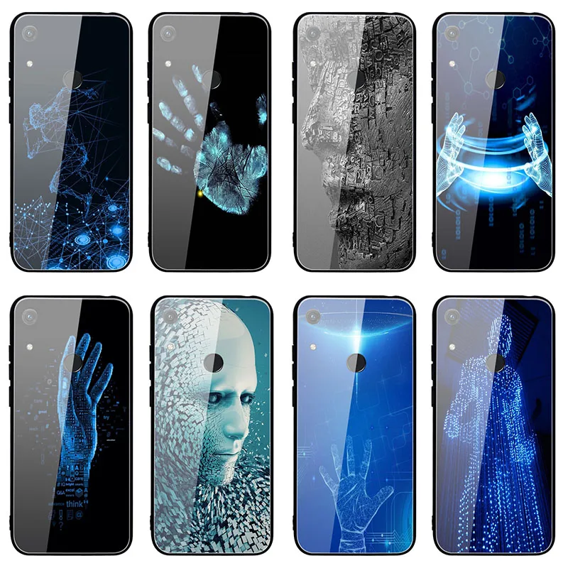 Чехол-накладка для Huawei Honor Y6 Y9 2018 2019 6X 8 8A 8X 9 9X 10 X10 Max Lite из закаленного стекла |