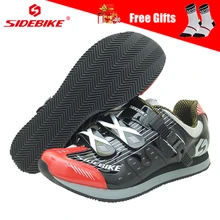 SIDEBIKE/Мужская и женская обувь для велоспорта; обувь для горного велосипеда; Легкая спортивная обувь на резиновой подошве; обувь на липучке