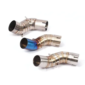 

1 Pcs Motorcycle Full Exhaust System Middle Pipe Link Connect for Kawasaki Z900 17-18 Universal Moto Exhaust Pipe With Muffler